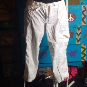 White Faded Glory Capris